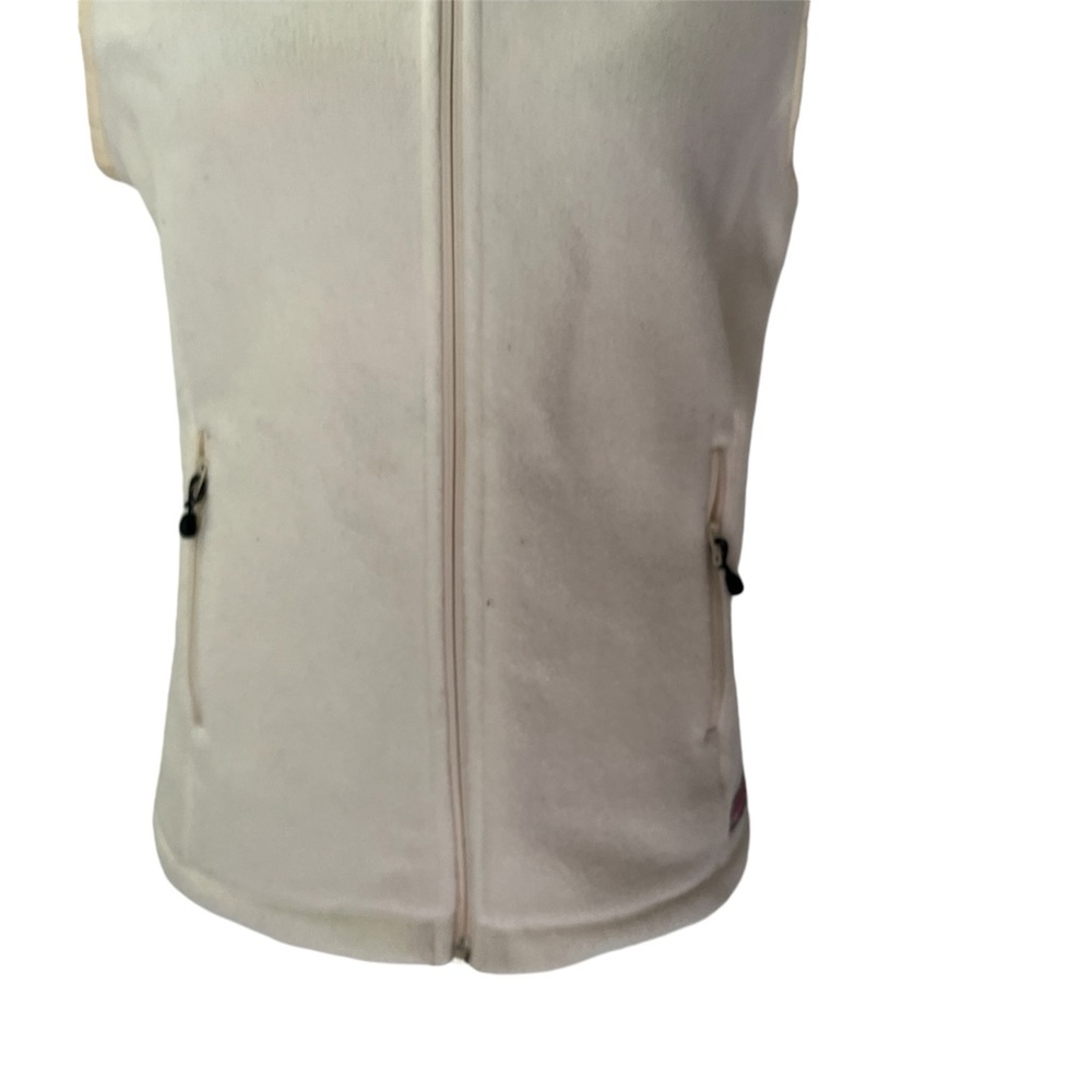 Vineyard Vines Off White Cream Fleece Vest Jacket Size Medium - Picture 3 of 9